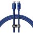 كابل شحن ونقل بيانات USB فئة C باسيوس كريستال شاين سيريز، طوله 1.2 متر، ازرق - CAJY000603