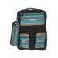 Gharibo Bags School Backpack With Pencil Case For Boys, Striped Pattern - Black and Light Blue