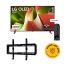 شاشة تلفزيون ال جي 55 بوصة سمارت OLED، بدقة 4K UHD، بريسيفر داخلي - OLED55B46LA، مع حامل حائط  للتلفزيونات من اي تي اي مقاس (26:55) بوصة، اسود- TX40 (شامل خدمة التركيب)