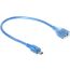 كابل كيندكس ميني USB الي USB فئة A، طوله 10 سم، ازرق - KX 1908