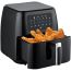 Sinbo Digital Air Fryer, 8 Liter, 1500 Watt, Black - SCO-5057