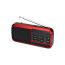 Joc Rechargeable Wireless Radio, Black and Red - H798BT