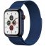 For Apple Watch 6 Size 44mm Light Stainless Steel Milanese Loop Band from Smart Stuff - Blue