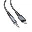 كابل من USB فئة C إلى مقبس صوت مقاس 3.5 ملم اسي فاست، 1.2 متر، رمادي - C1-06