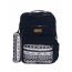 Gharibo Bags School Backpack With Pencil Case For Boys, Snowdrops Pattern - Navy