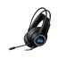 سماعة راس دوب  H750 GX بميكروفون، اضاءة RGB - اسود 