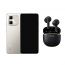 Infinix Hot 50i, 256GB, 8GB RAM, 4G LTE, Dual SIM - Grey with Infinix Lite Bluetooth Earbuds, 2-Mic ENC Technology, Black - XE23 Gift