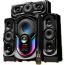 Platinum Bluetooth Subwoofer with Remote Control, 4 Units, Black - AH-6080