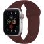 Compatible with Apple Watch Band 38mm 40mm,Soft Silicone Sport Replacement Accessories Wristbands Straps for iWatch Bands Series 6/5/4/3/2/1 SE for Women Men Wine Red
