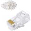 CAT6 Modular RJ45 Connectors, - 100-Pack