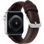 Mobilic Compatible With Apple Watch Band 49mm 45mm 44mm 42mm,Genuine Leather Bands Replacement Strap For Iwatch Ultra Series 8 7 6 Se 5 4 3 2 1 Sports&Edition Men Women -42/44/45/49mm Coffee