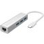 موزع USB-C نللانو 4 في 1، لاجهزة بمنفذ C - رمادي