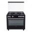 Beko Gas Cooker, 5 Burners, Black - GGR 15115 DX NBE