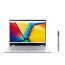 Asus VivoBook S14 Flip TN3402YA-LZ555W Laptop, AMD Ryzen 5 7430U, 512GB M.2 NVMe PCIe 3.0 SSD, 8GB RAM, 14 Inch, WUXGA, 60Hz, AMD Radeon Graphics, Windows 11 - Cool Silver with ASUS Pen SA200H-MPP1.51