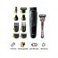 Braun 9 in One Hair Trimmer with Gillette Fusion5 ProGlide Razor for Men, Black/Blue - MGK5280