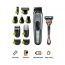 Braun 10 in One Hair Trimmer with Gillette Fusion5 ProGlide Razor for Men, Black/Grey - MGK7221