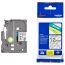Brother Laminated Labelling Tape Cassette, 18 mm, black/clear - TZE-141