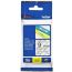 Brother Laminated Labelling Tape Cassette, 9 mm, black/clear - TZE-121