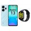 Xiaomi Redmi 13, 256GB, 8GB RAM, 4G LTE, Dual SIM - Blue with Redmi Watch 5 Active, 2.0 Inch - Black Strap and Silver Case