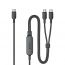 كابل USB-C  انكر 2 في 1، 1.2 متر، اسود - A8895H11