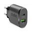 شاحن اس بي اس، 2 منفذ، 25 وات، اسود - TETRPD25W