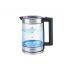 Jamaky Glass Electric Kettle, 1.8 Liter, 1500  Watt, Silver - JMK9500