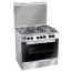 Unionaire 5 Burners Gas Cooker, Stainless Steel, 90 cm - C6080SV-447L
