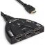 Fosmon 3 In 1 HDMI Splitter, Black - HD1831