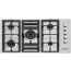 Turboline Gas Built-in Hob, 90cm, 5 Burners, Silver - TL9050GVAIX