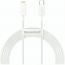 Baseus USB-C to Lightning Charging and Data Cable, 2 Meters, White - CATLYS-C02