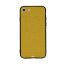 Yellow Stitched Wool Cloth Pattern Printed Back Cover for Apple iPhone 8