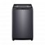 غسالة ملابس هاير، 10 كجم، تحميل علوي، فضي غامق - HWM100-316S8