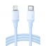 كابل شحن يو جرين USB-C الى لايتنينج، 60 وات، 1.0 متر، ازرق