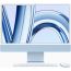 Apple iMac, 24 Inch, Apple M3 Chip, 512GB SSD, 8GB RAM, 10 Cores GPU, macOS - Blue