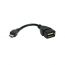 كابل USB توبي، 10 سم، اسود - CV067
