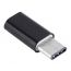 Keendex Kx2291 Male Type-C USB 3.1 to Micro Female Socket Converter Cable - Black-result.feed.gl_electronics-size