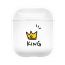 King Printed Protective Case Cover For Apple AirPods 1-2 White-Black-Yellow