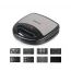Sokany Sandwich Maker, 8 Plates, 800 Watt, Black - SK-BBQ-140