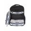Gharibo Bags School Backpack With Pencil Case For Kids, Feathers Pattern - Black