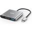 ICZI 3 in 1 USB-C Hub for Type-C Devices - Grey