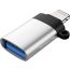 قارئ بطاقه الي لايتينج الي USB -فضي