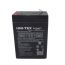 Unitex Rechargeable Acid Battery, 6 Volt, Black- 6V3AH-F1