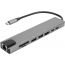 USB Type C 8 in 1 Hub - Grey