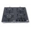 Purity Gas Built-in Hob, 60cm, 4 Burners, Black - HPT606G
