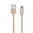 SBS Lightning Cable, 1 Meter, Gold - TECABLEUSBIP5BG