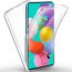 For Samsung Galaxy A51 / A31 360 Degree Protection Phone Case Clear Slim Hard Plastic Back Plus Soft TPU Silicone Front