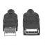 كابل منفذ USB مانهاتن، 3 متر، اسود - 393850