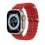 Silicone Replacement Band for Apple Watch Ultra 49mm- Red