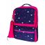 Gharibo Bags School Backpack With Pencil Case for Girls, Arrows Pattern - Rose and Navy