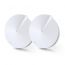TP-Link Deco M5 Wired and Wireless Whole Home Mesh WiFi System, 2 Packs, 2 Ports, White - AC1300